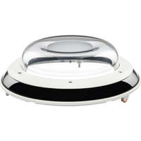 Dome bubble and cover, for outdoor surface mount or pendant mount, clear.
